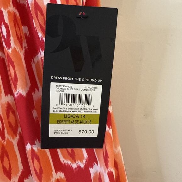 Nine West Halter Dress NWT Size 14 - Picture 5 of 10